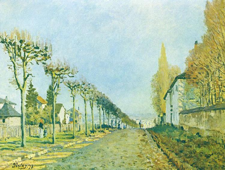 Alfred Sisley Weg der Maschine, bei Louveciennes Germany oil painting art